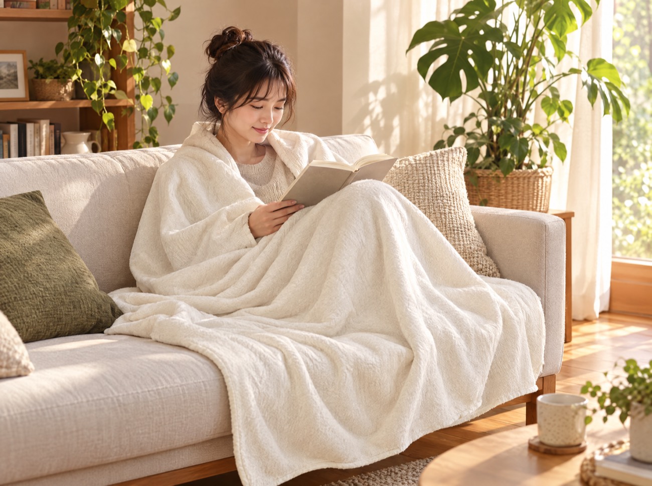 ソファでのリラックスタイムに